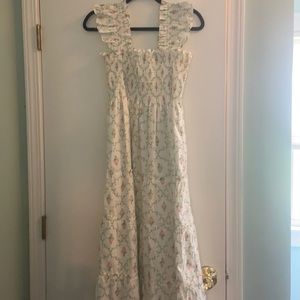 Hill House Home Ellie Nap Dress Pastel Trellis